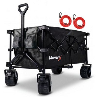 Moverx Festival Trolley, Folding Wagon, Portable Camping Cart, Collapsible Foldable Trolly For Beach Outdoor Garden, 150Kg 200L