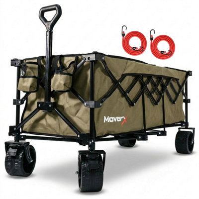 Moverx 300L Festival TrolleyKhaki from B&Q
