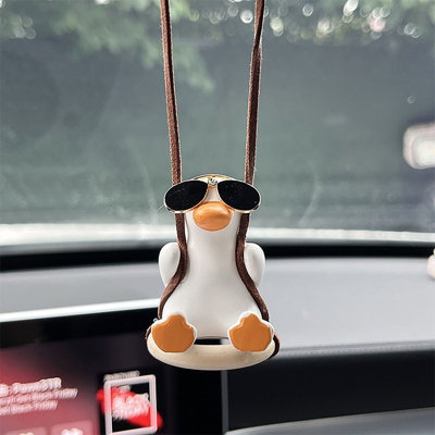  - Charming Duck Rearview Mirror Hanger Cute Interior Decor Gift