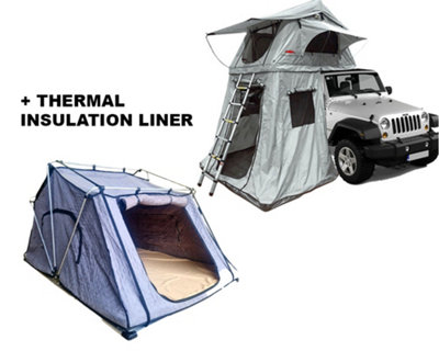 Ventura Roof Tents Ventura Deluxe 1.4 Roof Top Tent + Thermal Insulation Liner from B&Q