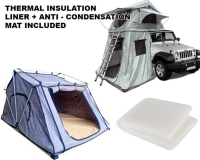 Ventura Roof Tents Ventura Deluxe 1.4 Roof Top Tent + Annex + Thermal Liner + Anti Condensation Mat from B&Q