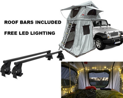 Ventura Roof Tents Ventura Deluxe 1.4 Roof Top Tent + Annex + Roof Bars + Lights from B&Q