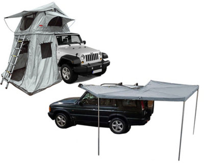 Ventura Roof Tents Ventura Deluxe 1.4 Roof Top Tent + Annex + 270 Awning from B&Q