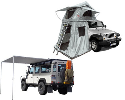 Ventura Roof Tents Ventura Deluxe 1.4 Roof Top Tent + Annex + Side Awning from B&Q