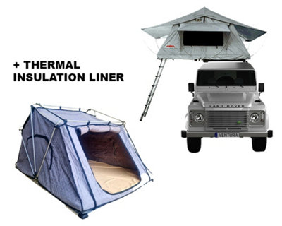 Ventura Roof Tents Ventura Deluxe 1.4 Roof Top Tent + Thermal Liner from B&Q