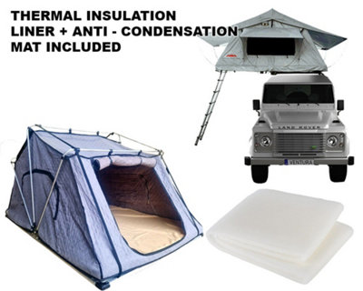 Ventura Roof Tents Ventura Deluxe 1.4 Roof Top Tent + Thermal Liner + Anti Condensation Mat
