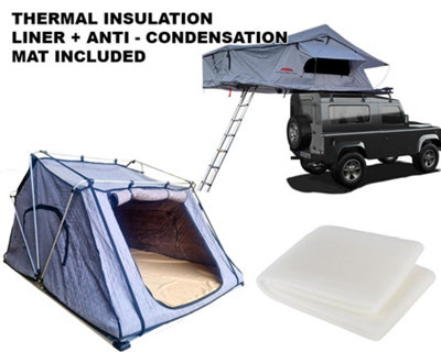 Ventura Roof Tents Extended Ventura Deluxe 1.4 Roof  Tent + Thermal Liner + Anti Condensation Mat from B&Q