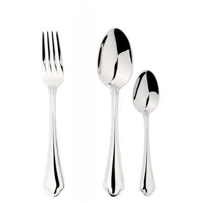 B&Q -  Fork Spoon Set 188 Stainless Steel Flatware 24Pc Set Catering Alhambra Free Gift