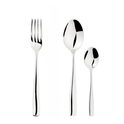 B&Q -  Fork Spoon Set 188 Stainless Steel Flatware 18Pc Set Catering Simplicity Free Gift