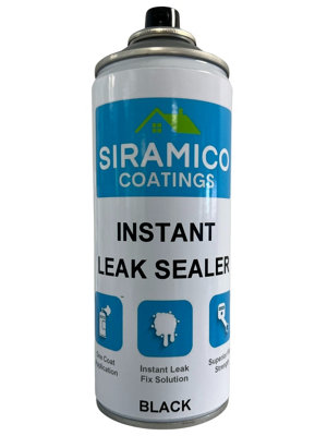 SIRAMICO COATINGS Instant Leak Sealer Black400MlWaterproof Sealant Spray from B&Q