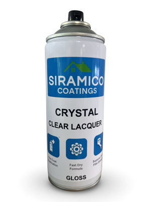 B&Q -  Crystal Clear Lacquer400MlGloss FinishMulti-Surface Lacquer Spray