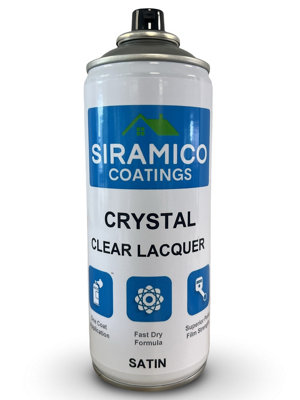 B&Q -  Crystal Clear Lacquer400MlSatin FinishMulti-Surface Lacquer Spray