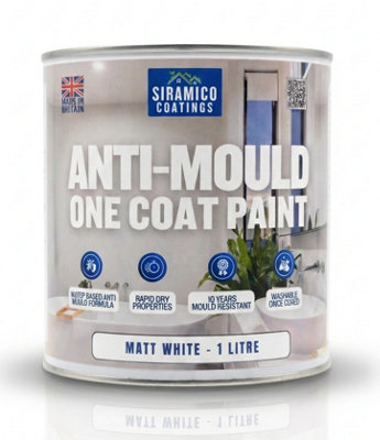 Siramico Coatings Anti-Mould Paint - White / 1L - Image 4