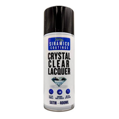 B&Q -  Crystal Clear Lacquer400MlMatt FinishMulti-Surface Lacquer Spray