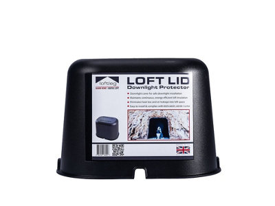 Loftleg Loft Leg Loft Lid Downlight Guard Loft Insulation Light Fitting CoverBlackPack Of 2 from B&Q