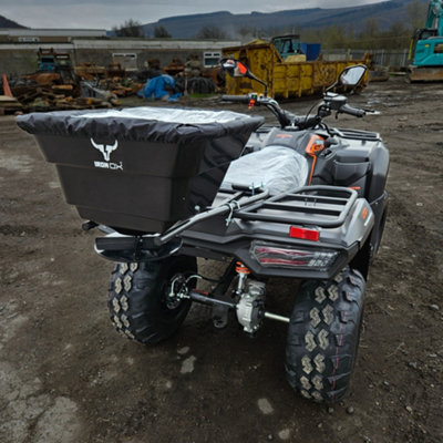 Seed Spreader For Atv Quad Bike Feed Or Fertiliser Spreader Iron Ox 44 Litre from B&Q