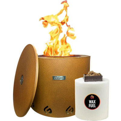 Eco Fuego Ecofuego El Fuego Wax Fire PitCorten from B&Q