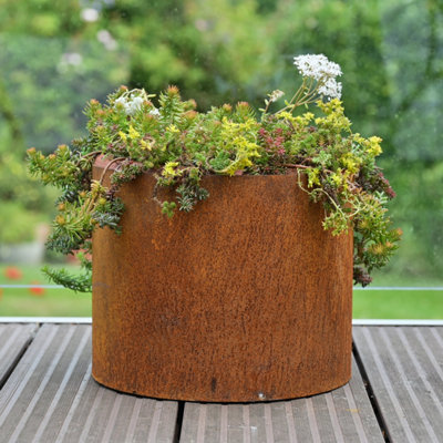 Savageworksuk Rusty Plant Pots - Garden Planters - Rusty - Image 3