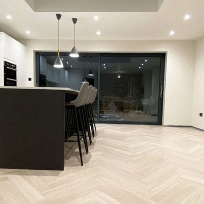 Balento Islands Spc Waterproof Vinyl FlooringAnna Maria Island Herringbone6mm X 110mm X 620mm from B&Q