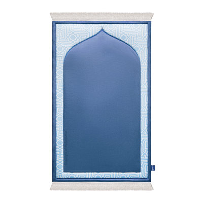 My Salah Mat Prayer RugThick Padded Sajadah For Kids And ToddlersSoft Islamic Mat For Eid And RamadanBlue from B&Q