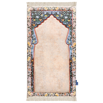 My Salah Mat Prayer RugThick Large Adult Padded Sajadah For Men And Women By Urban Rugs Uk Soft Islamic MatAndalus Flowers from B&Q