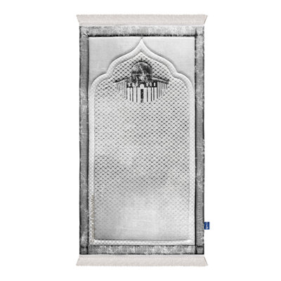 My Salah Mat Prayer RugThick Large Adult Padded Sajadah For Men And Women By Urban Rugs Uk Soft Islamic MatKufiya from B&Q