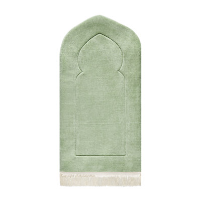 My Salah Mat Prayer RugThick Adult Padded Sajadah Soft Islamic Mat For Men And Women By Urban Rugs UkLuxury Sage Arch Design from B&Q