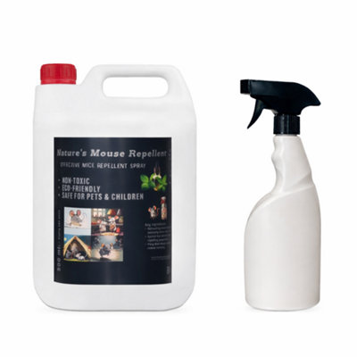 Batuutah Rat Mouse Repellent Spray 5L And 500Ml Natural Deterrent Indoors Outdoors from B&Q