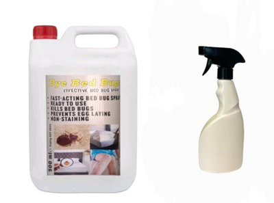 B&Q -  Bed Bug Killer Spray5L And 500Ml And Non-Staining Long-Lasting Treatment