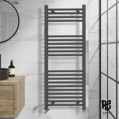 ARKO BATHROOM Arko Towel RadiatorHeated Towel Rails,wall Mounted Ladder Radiators  400X1200mm,black