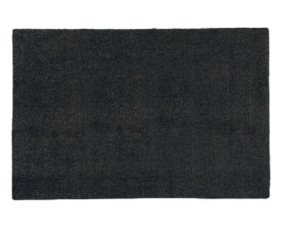  - Large Core Black Washable Doormat