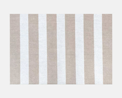  - Standard Sand & Vanilla Stripe Washable Doormat