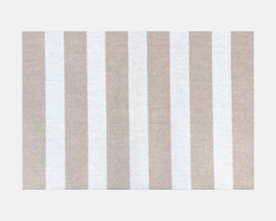  - Large Sand & Vanilla Stripe Washable Doormat