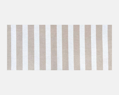  - Sand & Vanilla Stripe Washable Runner