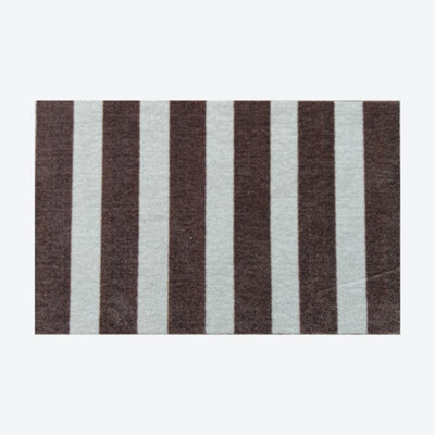  - Large Chestnut & Vanilla Washable Doormat