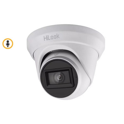 Hilook By Hikvision Hikvision Hilook T250-Ms 5Mp Tvi Turret Camera With Built-In Mic 2.8mm from B&Q