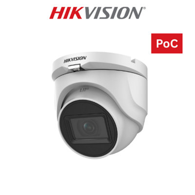 Hikvision Ds-2Ce76H0T-Itme 5Mp Tvi Poc Turret Dome Camera 2.8mm from B&Q