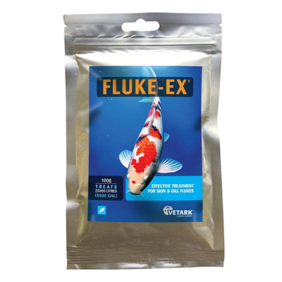 Vetark Fluke-Ex 100G Skin Gill Fish Lice Parasite Treatment from B&Q
