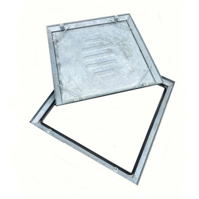 Double Sealed Recessed Internal Manhole Cover & Frame Overall Size 680mm X 680mm X 60mm Tray Depth 45mm from B&Q