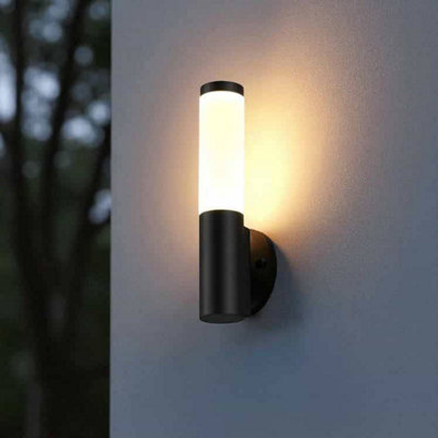 Ultra Beam Lighting Ultrabeam Black Outdoor Led Wall Light 6 Watt Led 430 Lumen Height 320mm from B&Q