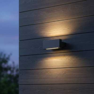Ultra Beam Lighting Ultrabeam Black Up And Down Outdoor Led Wall Light 18 Watt Led 1800 Lumen from B&Q