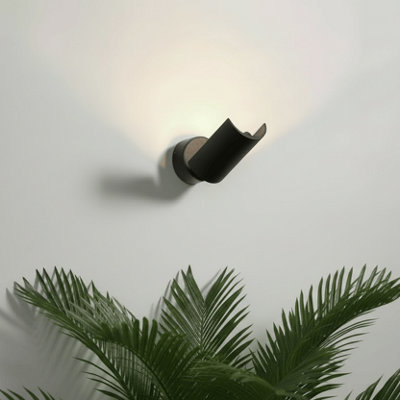 Ultra Beam Lighting Ultrabeam Black Indoor Led Wall Uplighter 3 Watt Led 300 Lumen from B&Q