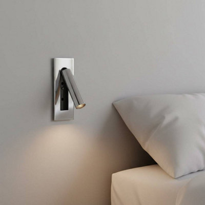 Ultra Beam Lighting Ultrabeam Chrome Finish Recessed Bedside Reading Light 3 Watt 3000K Warm White Led from B&Q