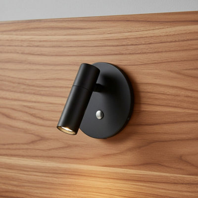 Ultra Beam Lighting Ultrabeam Black Recessed Bedside Led Reading Light 3 Watt 3000K Warm White Led from B&Q