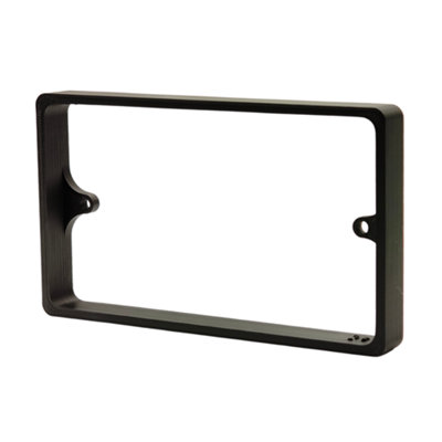 B&Q -  Black 15mm 2-Gang Socket Spacer