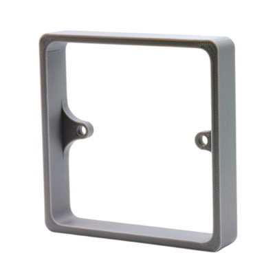 B&Q -  Grey 15mm 1-Gang Socket Spacer