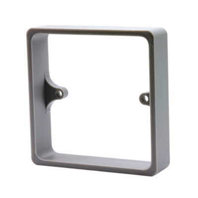B&Q -  Grey 20mm 1-Gang Socket Spacer