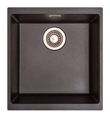Harlyn Sennen Black Undermount Or Inset Granite Sink