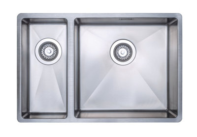 Harlyn Carbis 150 Stainless Steel Undermount Kitchen Sink1.5 Left Hand Bowl