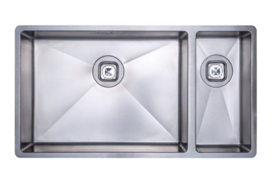 Harlyn Carbis 150 Extra Large Stainless Steel Undermount Kitchen Sink1.5 Right Hand Bowl